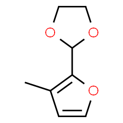 1,3-Dioxolane,2-(3-methyl-2-furanyl)-结构式