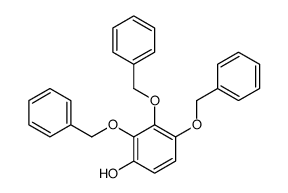 2,3,4-tris(phenylmethoxy)phenol结构式
