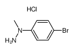 N-p-bromophenyl-N-methylhydrazine hydrochloride结构式