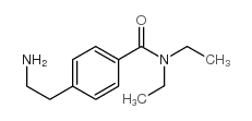 4-(2-氨基乙基)-N,N-二乙基苯甲酰胺结构式