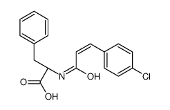 (2R)-2-[3-(4-chlorophenyl)prop-2-enoylamino]-3-phenylpropanoic acid Structure