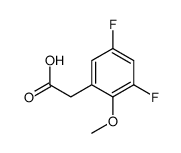 3,5-DIFLUORO-2-METHOXYPHENYLACETIC ACID structure