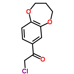 2-Chloro-1-(3,4-dihydro-2H-1,5-benzodioxepin-7-yl)ethanone Structure