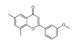 2-(3-methoxyphenyl)-6,8-dimethylchromen-4-one Structure