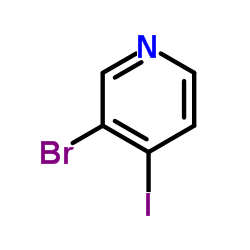 3-溴-4-碘吡啶结构式