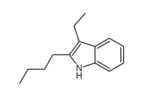 2-butyl-3-ethyl-1H-indole结构式