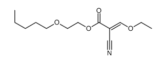2-pentoxyethyl 2-cyano-3-ethoxyprop-2-enoate结构式