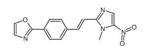 2-[4-[2-(1-methyl-5-nitroimidazol-2-yl)ethenyl]phenyl]-1,3-oxazole结构式