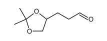 1,3-Dioxolane-4-propanal, 2,2-dimethyl Structure