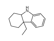 cis-4a-ethyl-1,2,3,4,4a,9a-hexahydrocarbazole Structure
