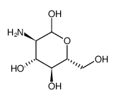 (3R,4R,5S,6R)-3-氨基-6-(羟甲基)四氢-2H-吡喃-2,4,5-三醇结构式