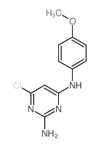 6-氯-N4-(4-甲氧基苯基)-2,4-嘧啶二胺结构式