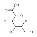 3,4,5,6-tetrahydroxy-2-oxo-hexanoic acid结构式