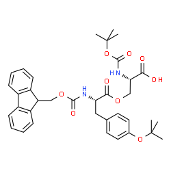 Boc-Ser(Fmoc-Tyr(tBu))-OH structure