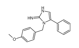 1-[(4-methoxyphenyl)methyl]-5-phenylimidazol-2-amine Structure