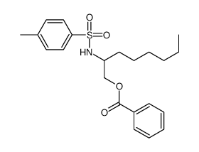 2-[(4-methylphenyl)sulfonylamino]octyl benzoate结构式