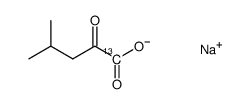 sodium,4-methyl-2-oxopentanoate Structure