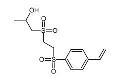 1-[2-(4-ethenylphenyl)sulfonylethylsulfonyl]propan-2-ol Structure