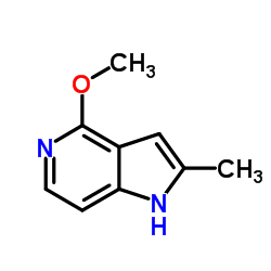 4-甲氧基-2-甲基-1H-吡咯并[3,2-c]吡啶结构式