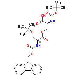 Boc-Ser(Fmoc-Ser(tBu))-OH structure