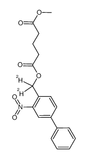 glutaric acid (α,α-dideuterio-4-phenyl-2-nitrobenzyl) ester methyl ester结构式