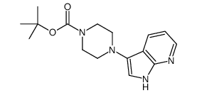 4-(1H-吡咯并[2,3-b]吡啶-3-基)哌啶-1-羧酸叔丁酯结构式