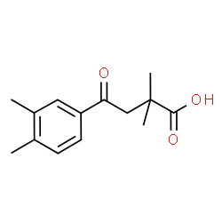 4-(3,4-二甲基苯基)-2,2-二甲基-4-氧代丁酸结构式