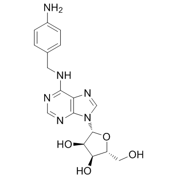 N-[(4-氨基苯基)甲基]腺苷结构式