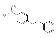 N,N-二甲基-4-(苯基硫代甲基)苯胺结构式
