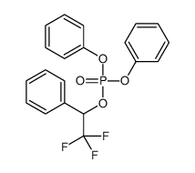 diphenyl (2,2,2-trifluoro-1-phenylethyl) phosphate结构式