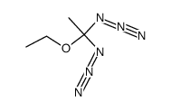 1-ethoxy-1,1-diazido-ethane Structure