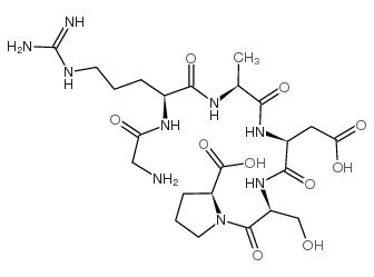 H-Gly-Arg-Ala-Asp-Ser-Pro-OH trifluoroacetate salt structure