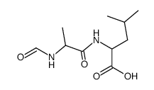 N-Formyl-DL-alanyl-DL-leucin Structure