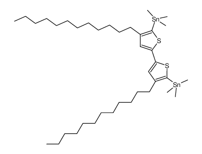 (4,4'‐didodecyl‐2,2'‐bithiophene‐5,5'‐diyl)bis(triMethylstannane) Structure
