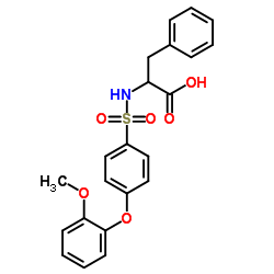 N-[4-(2-Methoxyphenoxy)phenylsulfonyl]-DL-phenylalanine Structure