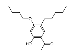 1-(4-Butoxy-5-hexyl-2-hydroxyphenyl)ethan-1-on Structure