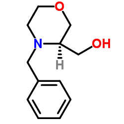 (R)-(4-苄基-3-吗啡啉)-甲醇结构式