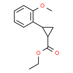 trans-ethyl-2-(2-methoxyphenyl)cyclopropane-1-carboxylate Structure