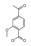 Benzoyl chloride, 4-acetyl-2-methoxy- (9CI) Structure