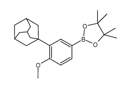 3-(1-adamantyl)-4-methoxyphenylboronic acid pinacol ester Structure