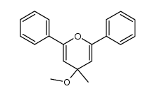 4-methoxy-4-methyl-2,6-diphenyl-4H-pyran Structure