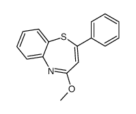 4-methoxy-2-phenyl-1,5-benzothiazepine结构式