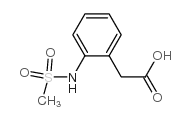 邻甲磺酰氨基苯乙酸结构式