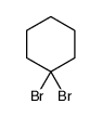 1,1-dibromocyclohexane结构式