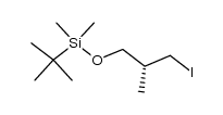 (2R)-3-(tert-butyldimethylsilyloxy)-1-iodo-2-methyl-1-propane结构式