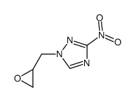 3-nitro-1-(oxiran-2-ylmethyl)-1,2,4-triazole结构式