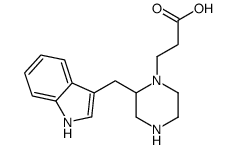 3-[2-(1H-indol-3-ylmethyl)piperazin-1-yl]propanoic acid Structure