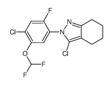 3-chloro-2-[4-chloro-5-(difluoromethoxy)-2-fluorophenyl]-4,5,6,7-tetrahydroindazole Structure