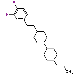 1-(反式,反式-4-丙基双环己基-4'-乙基)-3,4-二氟苯结构式