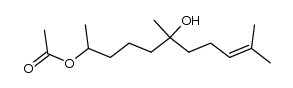 1-acetoxy-6,10-dimethyl-9-undecen-6-ol Structure